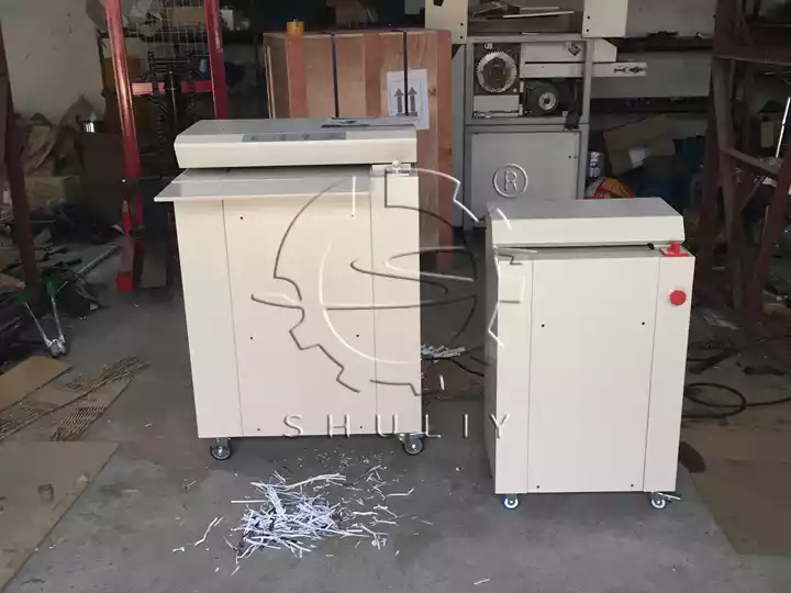 machine de déchiquetage de carton en usine